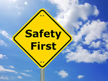 Photo of works safety signage